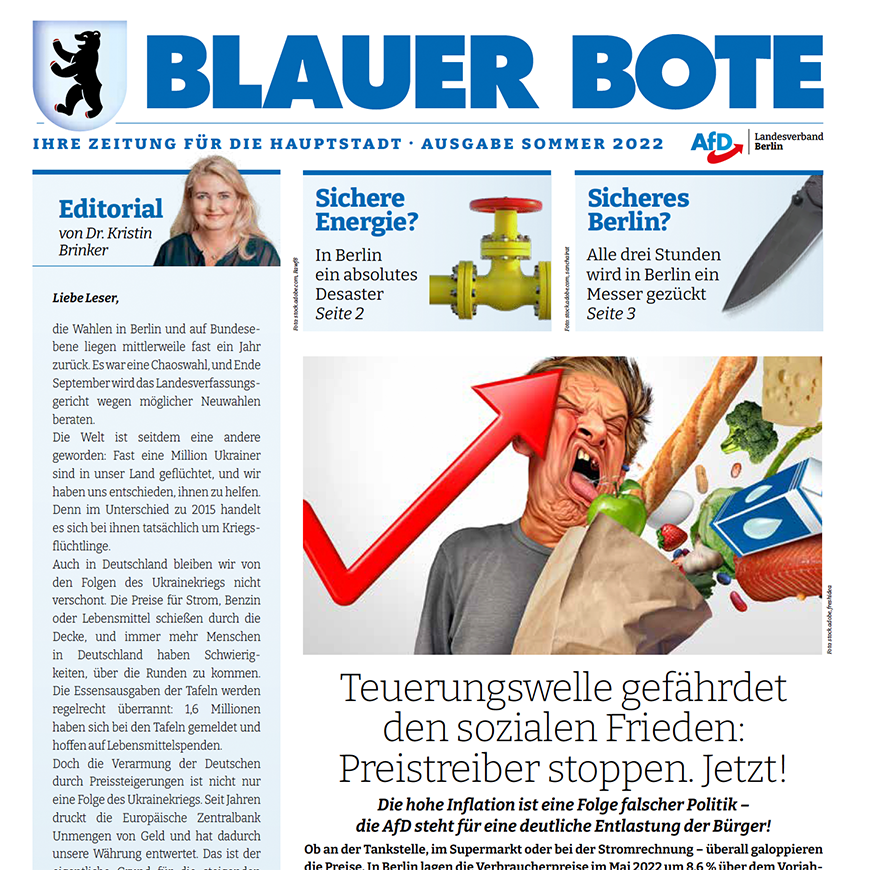 Blauer Bote - Ihre Zeitung Für Die Hauptstadt - Aktuelle Ausgabe Sommer ...