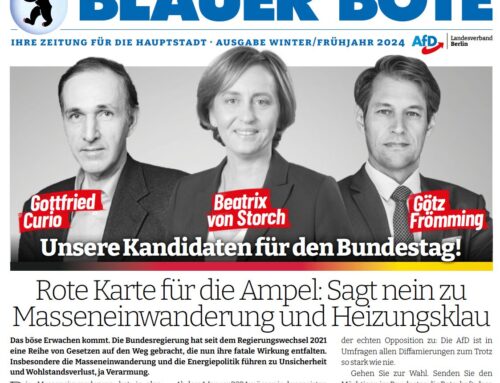 Blauer Bote – Ihre Zeitung für die Hauptstadt – Aktuelle Ausgabe Winter/Frühjahr 2024