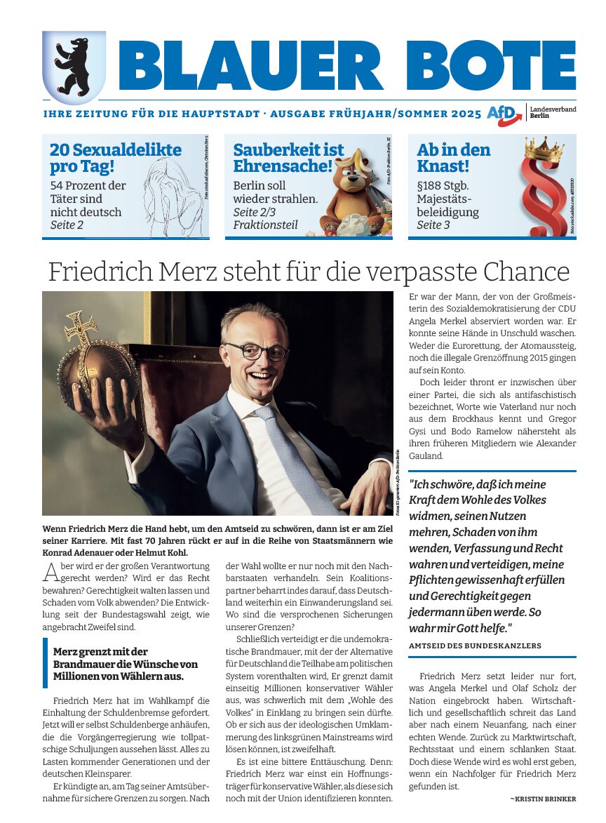 Blauer Bote Titelseite